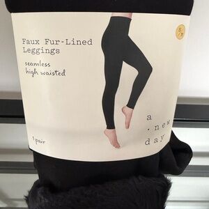 Faux Fur-Lined Leggings